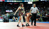 Waterloo GIRLS Michala Lewllin 152 lbs. Match 1 at State Tournament 2023  (12)