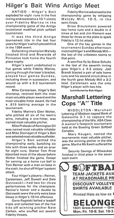 1985 Issue of Softball Revue  Magazine - Major Modified (2)