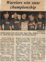 2012 Class C State Champs Oneida Warriors