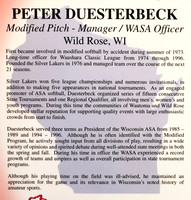 2013 Peter Duesterbeck Hall of Fame  (2)