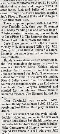 1983 Major State Tournament