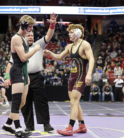 Waterloo 160 lbs. Trevor Firari Match #1 State Tournament 2023  (53)