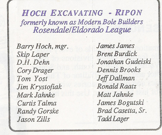 1991 Class A State Tourney Program  (33)