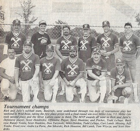 1989 Wild Rose Days Tournament