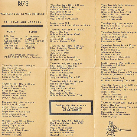 1979  Waushara County Beer League