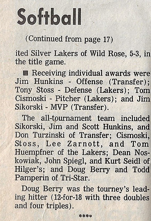1991 Major State Tournament  (3)