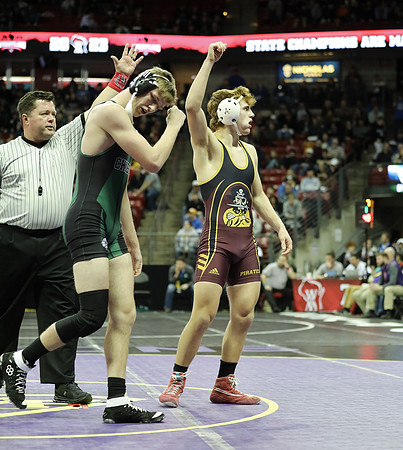 Waterloo 160 lbs. Trevor Firari Match #1 State Tournament 2023  (56)