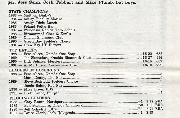 1991 Class A State Tournament (5)