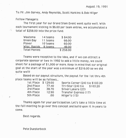 1991 Major Grand Slam Event