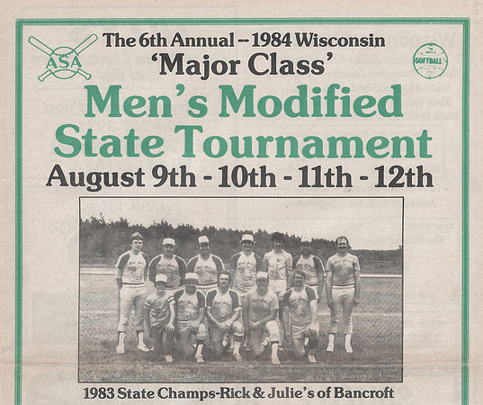 1984 Major State Tournament Program  (2)
