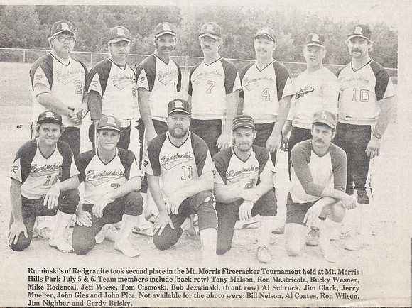 1986 Major Mt Morris Tourney Wautoma (2)