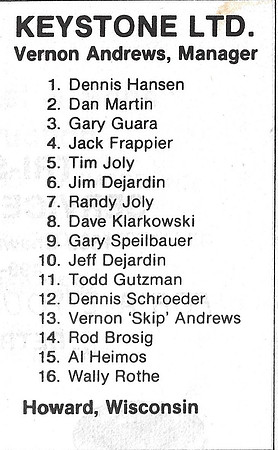 1981 Major State Tournament at Wouters Front Green Bay  (16)