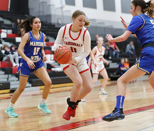 2-18-23 VARSITY SENIOR Lucy Strey NIGHT) vs. Madison West    (77)